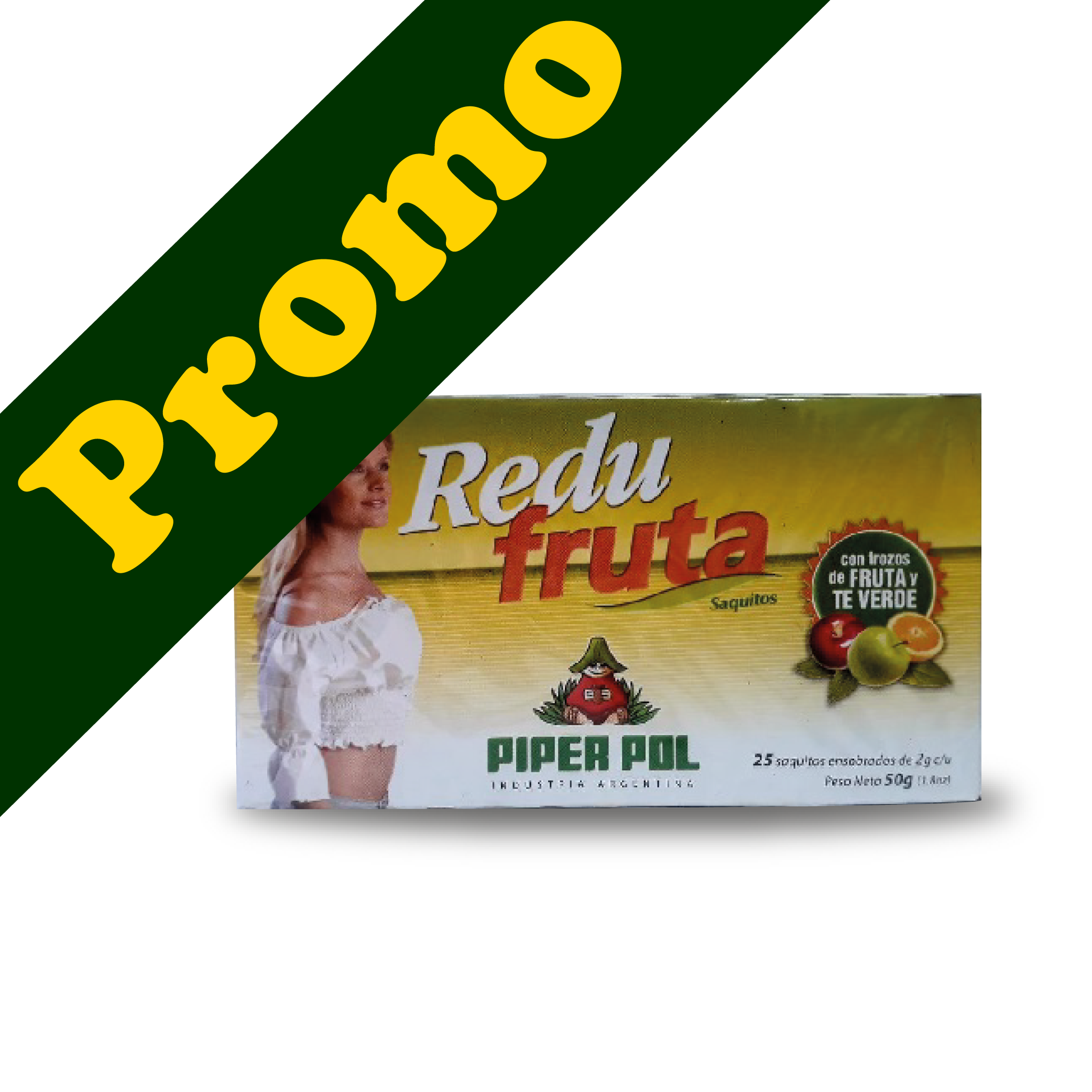 PIPERPOL-Redu Fruta 6 x 25 saquitos 